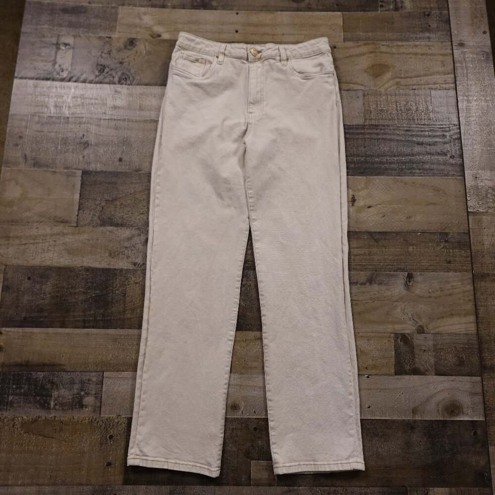 Kut‎ from the Kloth jeans Christine Straight Leg women's 10 cream